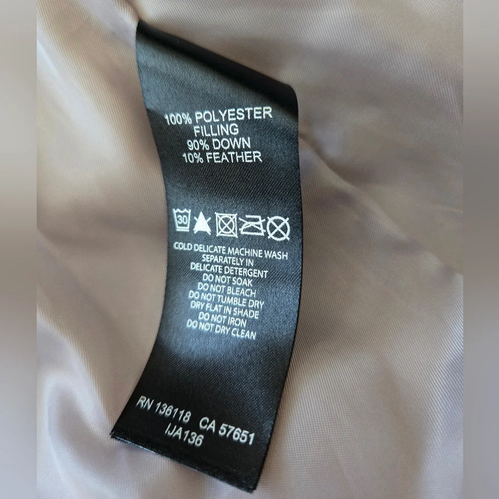 Pale Pink Quilted Down Puffer Vest Double Breasted Ever New Melbourne Woman Sz 8 - Picture 12 of 15